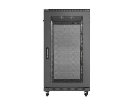 Lanberg Rack Cabinet 19" Free-Standing 22U/600X1200 (Flat Pack) With Mesh Door Black