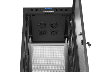 Lanberg rack cabinet 19" free-standing 37U/600X600 (FLAT PACK) with mesh door LCD black