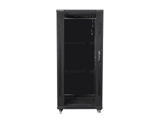 LANBERG комуникационен шкаф 19" свободностоящ 27U / 600x800, самостоятелно сглобяем, черен