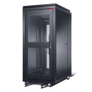 Formrack 19" сървърен шкаф 32U 600/1000mm, перфорирана предна и задна врата, отварящи се заключващи се страници, височина: 1653mm, товароносимост: 1000kg
