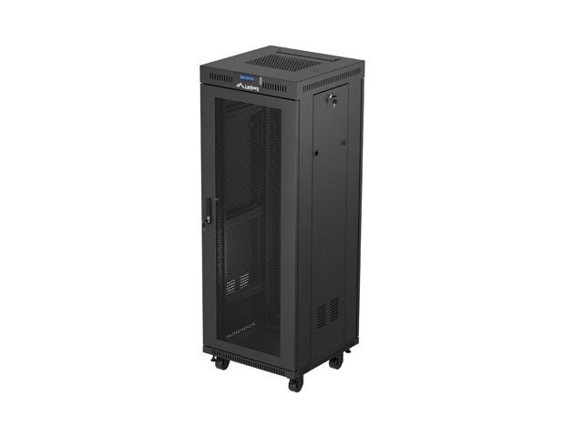 LANBERG rack cabinet 19" свободностоящ 32U/600X600 (FLAT PACK) с мрежеста врата LCD черен