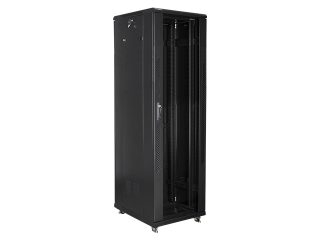 LANBERG комуникационен шкаф 19" свободностоящ 42U / 600x800, самостоятелно сглобяем, черен