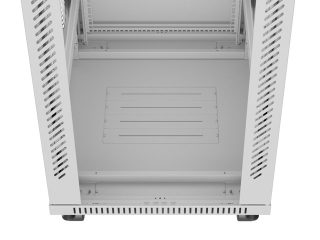 LANBERG шкаф 19" свободностоящ 42U/600x800 (плосък пакет) със стъклена врата LCD, сив v2