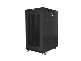 LANBERG rack cabinet 19" free-standing 22U/800x1000 (flat pack) with mesh door lcd black v2