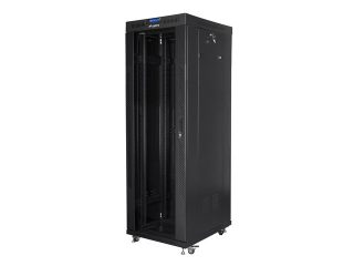 Lanberg rack cabinet 19" free-standing 37U/600x800 (flat pack) with glass door lcd black v2