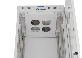 Lanberg Rack Cabinet 19" Free-Standing 42U/600X600 (Flat Pack) With Glass Door LCD Grey V2