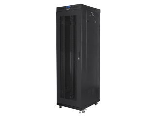 Lanberg rack cabinet 19" free-standing 42U/600x800 (flat pack) with mesh door lcd black v2