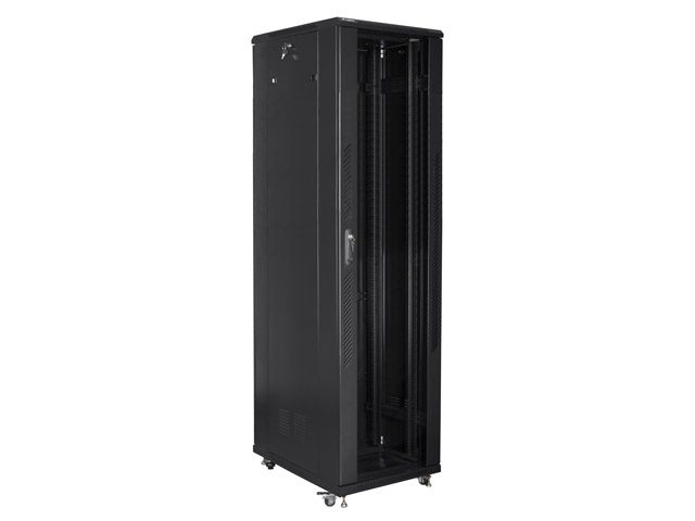 LANBERG комуникационен шкаф 19" свободностоящ 37U / 800x800, самостоятелно сглобяем, черен
