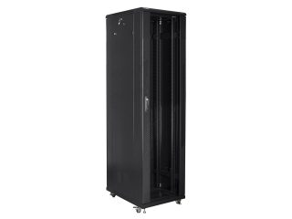 LANBERG комуникационен шкаф 19" свободностоящ 37U / 800x800, самостоятелно сглобяем, черен