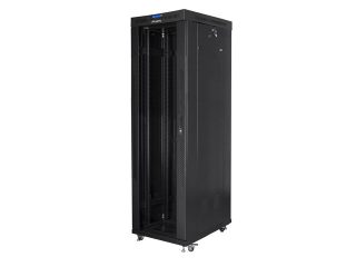 Lanberg rack cabinet 19" free-standing 42U/600x1000 (flat pack) with glass door lcd black v2