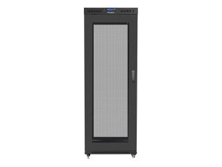 Lanberg rack cabinet 19" free-standing 27U/800x1200 (flat pack) with mesh door lcd black