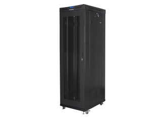 Lanberg rack cabinet 19" free-standing 42U/600x1000 (flat pack) with mesh door lcd black v2