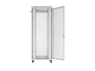 Lanberg Rack Cabinet 19" Free-Standing 42U/800X1000 (Flat Pack) With Mesh Door LCD Grey