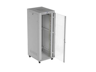 Lanberg Rack Cabinet 19" Free-Standing 47U/800X1000 (Flat Pack) With Glass Door LCD Grey V2