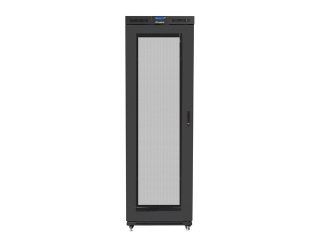 Lanberg шкаф 19" свободностоящ 47U/800x1000 (плосък пакет) с мрежеста врата LCD черен v2