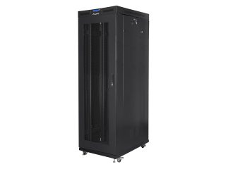 Lanberg rack cabinet 19" free-standing 42U/800x1000 (flat pack) with mesh door lcd black v2