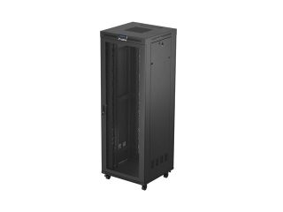 Lanberg rack cabinet 19" free-standing 47U/800X800 (FLAT PACK) with mesh door LCD black