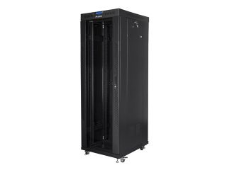 LANBERG rack cabinet 19" свободностоящ 37U/800x1000 (flat pack) със стъклена врата LCD черен v2