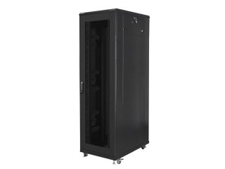 Lanberg rack cabinet 19" free-standing 42U/800x1000 (flat pack) with mesh door black