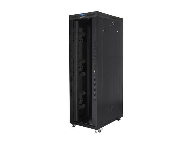 Lanberg rack cabinet 19" free-standing 42U/800x1200 (flat pack) with glass door lcd black v2