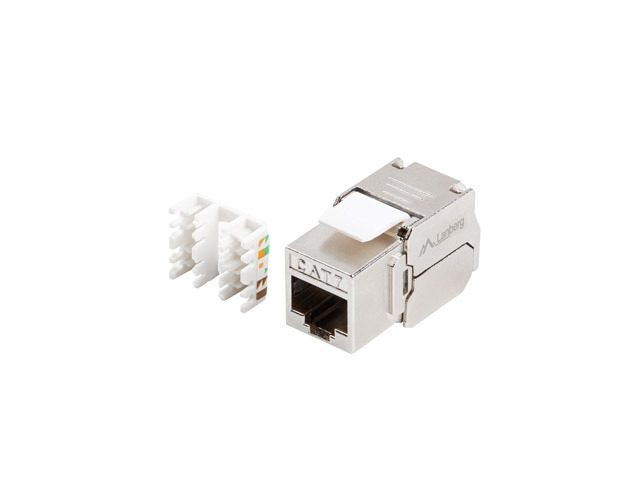 Lanberg keystone модул без инструменти RJ45 CAT.7 FTP 180°