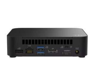 Asus NUC 14 Essential Intel N150, 5 x USB Type-A, 2 x USB Type-C, Wi-Fi 6E AX211 + 2.5GBe LAN, 1 x HDMI, 1 x Display Port, без памет (NVMe и 2.5" SATA), без RAM, без OS, Slim Kit