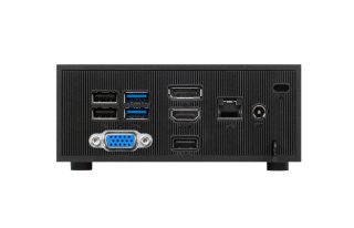 Asus ExpertCenter PN42-SN063AV Мини десктоп компютър, Intel N100, 4GB RAM, 128GB PCIe G3 SSD, Wi-Fi 6 AX201 (Gig+) (2x2) + BT5, Windows 11 Pro, Черен