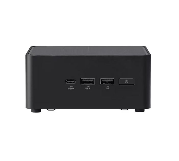 Asus NUC 14 Pro Intel Core 3 100U, Intel GPU, 4 x USB, Wi-Fi 6E AX211 + 2.5GBe LAN, 2 x HDMI, 2 x Thunderbolt 4 (USB-C+DP), без памет (NVMe и 2.5" SATA), без RAM, без OS, Tall Kit