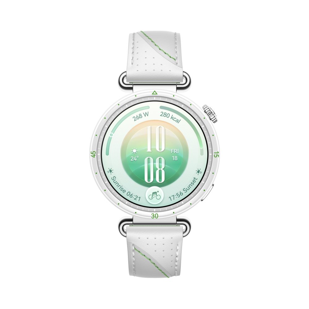 Huawei Watch GT 7 Konsu-B39LG Бяла и зелена композитна кожа + Huawei Freebuds SE 4 ANC, Бял