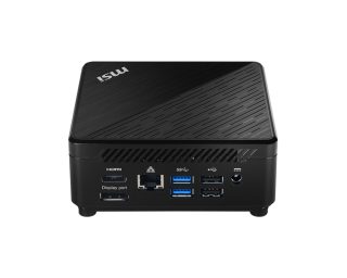 MSI CUBI 5 10M-008BEU, Barebone Mini-PC, Intel Core i5-10210U, 1.60 GHz, без RAM (0GB), 2x DDR4 2666MHz SO-DIMMs, до 64GB, без SSD, без HDD, 802.11 AC, BT 5, без OS, 65W, 124 X 124 X 53.7 mm, 0.55 kg, черен
