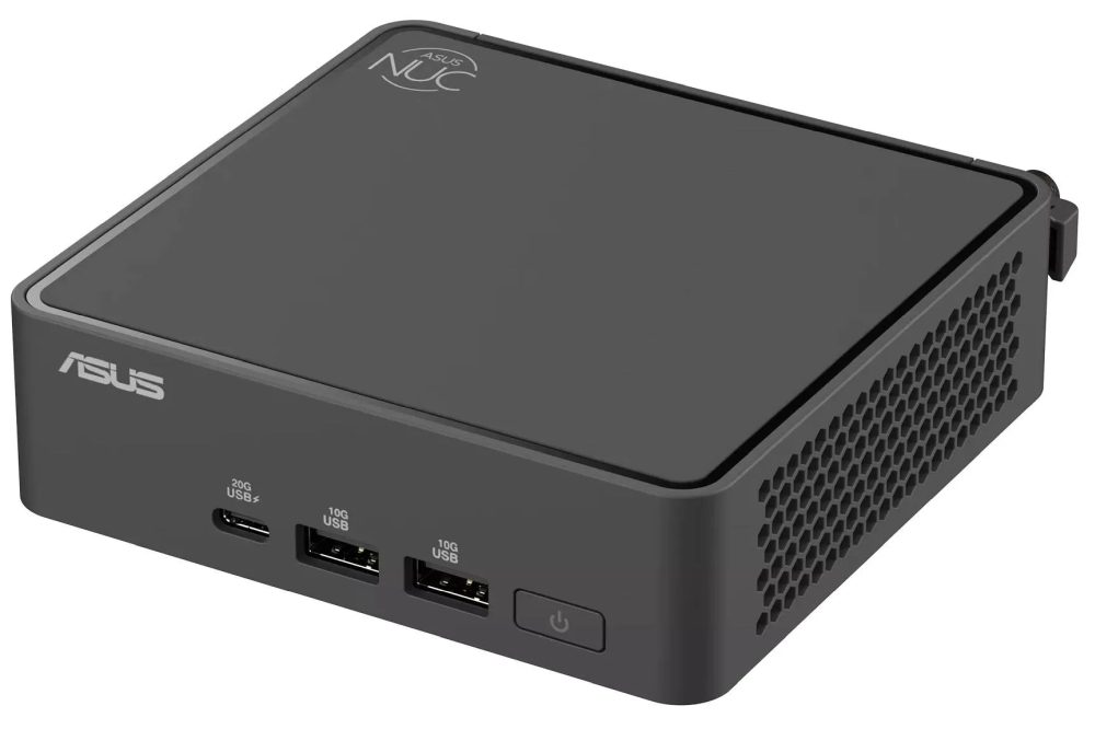 Asus NUC 15 Pro Intel Core 7 240H, Intel Arc GPU, 4 x USB Type-A, 3 x USB Type-C (1 x USB3.2 + 2 x TB4), Intel Wi-Fi 7 BE202 + 2.5GBe LAN, 2 x HDMI, без RAM, без диск, без OS, Slim Kit