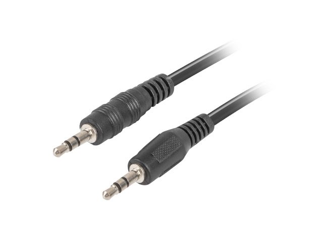 Lanberg кабел mini jack 3.5mm M/M 3 pin, 1.2m, черен