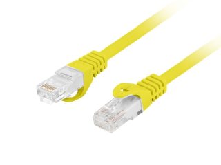 Lanberg пач кабел CAT.6A U/UTP LSZH CU 0.25m Fluke Passed, жълт