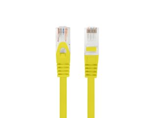 Lanberg пач кабел CAT.6A U/UTP LSZH CU 0.25m Fluke Passed, жълт