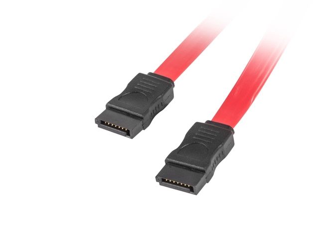 Lanberg SATA DATA III (6GB/s) F/F кабел 50cm, червен