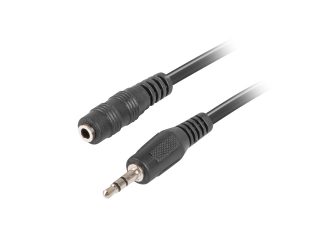 LANBERG удължителен кабел mini jack 3.5mm M/F 3 pin 1.5m, черен