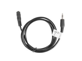 LANBERG удължителен кабел mini jack 3.5mm M/F 3 pin 1.5m, черен