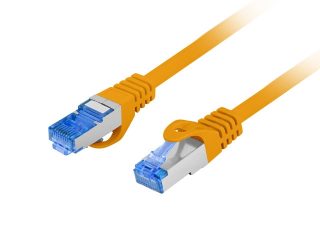 Lanberg пач кабел CAT.6A FTP LSZH CCA 0.5м Fluke Passed, оранжев