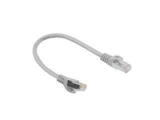 Lanberg пач кабел CAT.6 FTP 0,25м, сив