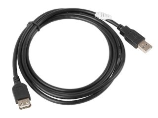 Lanberg удължителен кабел USB 2.0 AM-AF, 1.8m, черен