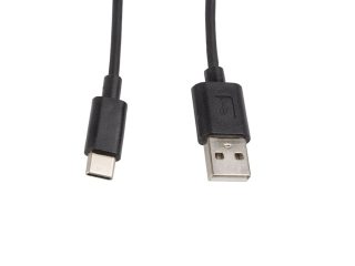 Кабел Lanberg USB-C(M) -> USB-A (M) 2.0, 1 м, черен