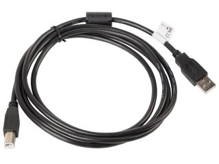 Lanberg USB-A (M) към USB-B (M) 2.0 кабел 1.8m, черен с ферит