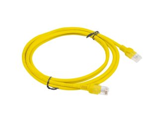 Lanberg patch cord CAT.6 2m, жълт