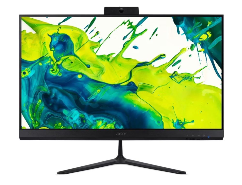 Acer Aspire C24-B настолен компютър - всичко в едно, 23.8" FHD IPS AiO 120Hz, Intel Core Ultra 5 115U, 16GB DDR5, 512GB SSD, без ОС, черен