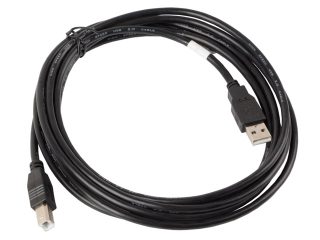 Lanberg USB-A (M) към USB-B (M) 2.0 кабел 3м, черен