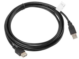 Lanberg удължителен кабел USB 2.0 AM-AF 2.0, 3м, черен