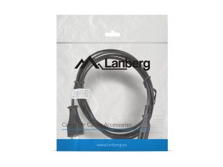 Lanberg CEE 7/16 -> IEC 320 C7 EURO (RADIO) захранващ кабел 1.8м, черен
