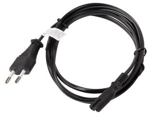 Lanberg CEE 7/16 -> IEC 320 C7 EURO (RADIO) захранващ кабел 1.8м, черен