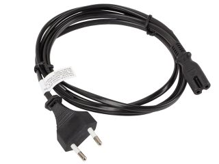 Lanberg CEE 7/16 -> IEC 320 C7 EURO (RADIO) захранващ кабел 1.8м, черен