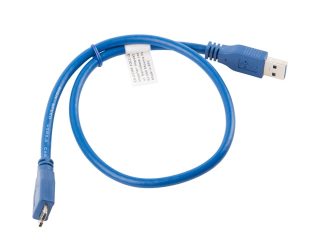 Lanberg USB MICRO-B (M) -> USB-A (M) 3.0 кабел 0.5 м, син